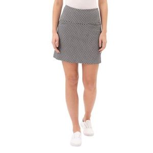 S.C.&CO Ladies Tummy Control Black and White Stretchy Skort